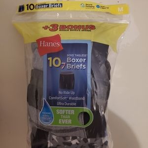 Hanes Boys' Tagless Boxer Briefs